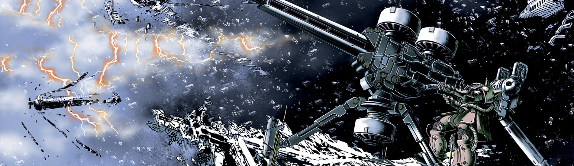 Mobile Suit Gundam Thunderbolt banner art