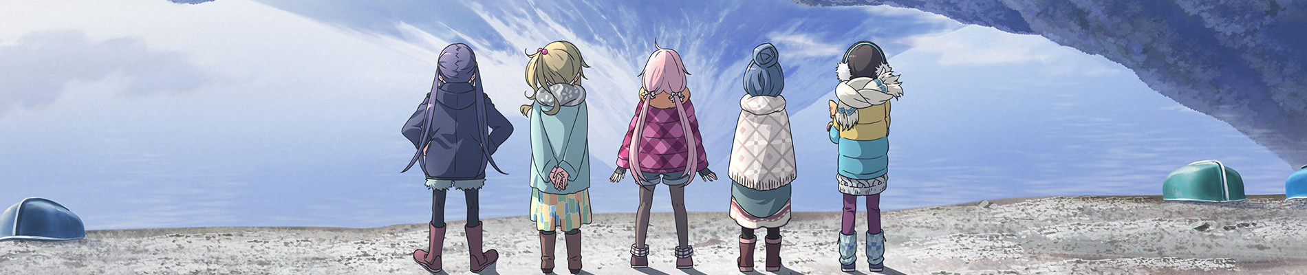 Laid-Back Camp banner art